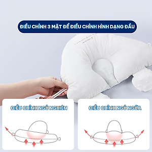 Gối định hình đầu, gối chặn chữ U cho trẻ sơ sinh A ( 0-1 tuổi)