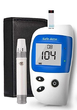 Máy đo đường huyết Safe Accu 2 tặng 1 hộp 50 que thử và hộp 50 kim chích máu