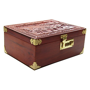 Hộp Đựng Trang Sức-Dấu Triện Giám Đốc  TOKDODO Gỗ Tự Nhiên Có Khoá Số