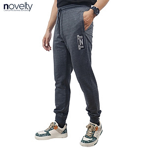Quần jogger nam họa tiết in dập nổi Novelty Regular fit xanh xám nhạt NQGMMDMT3R230552Q