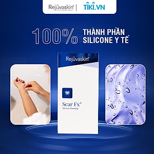 Miếng Dán Ép Sẹo giúp ngăn ngừa hình thành sẹo trên vết thương mới đồng thời làm Xẹp Sẹo Lồi / Phì Đại Rejuvaskin Scar FX 10x20cm