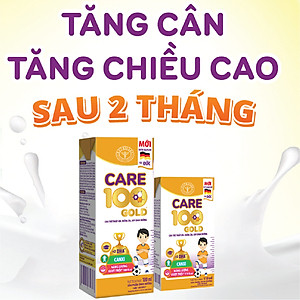 [Mua 11 lốc tặng 1] Sữa nước Nutricare Care 100 Gold cho trẻ thấp còi (180ml)