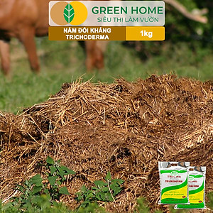 Nấm Đối Kháng Trichoderma Greenhome, Điền Trang, Bao 1kg, Ủ Phân Hữu Cơ, Ủ Rác, Đậu Tương, Khử Mùi, Cải Tạo Đất