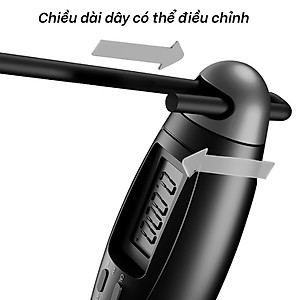 BG - Dây nhảy không dây đếm số JR300 - JR301, dây nhảy đếm calo, dây nhảy đếm vòng, dây nhảy đếm lượt, dây nhảy thể dục, dây nhảy thể lực,