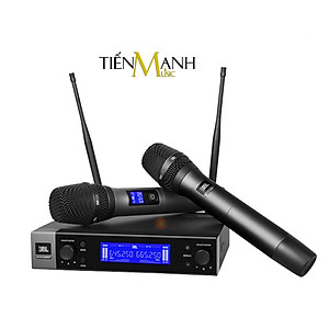 Bộ 2 Micro Không Dây JBL VM200 - Mic Cầm Tay Vocal Microphone Karaoke Wireless Hàng Chính Hãng - Kèm Móng Gẩy DreamMaker