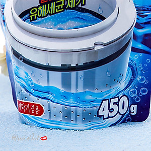 Combo 2 gói bột tẩy vệ sinh lồng máy giặt Sandokkaebi 450g Hàn Quốc + 2 set 20 kẹp quần áo nội địa Nhật Bản