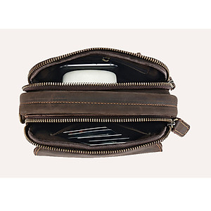 Túi đeo chéo nam DA BÒ THẬT phong cách mới  - BEE GEE TDCN9197