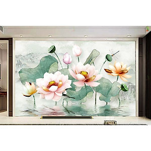 Tranh dan tường 3d đầm den  - ép kim sa - có sẵn keo PC66