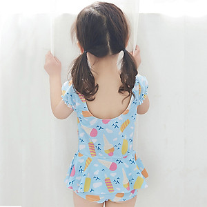 Đồ bơi liền thân bé gái váy xòe dễ thương, áo tắm trẻ em đẹp, thun bơi lạnh mịn mát, co giãn cao, bé mặc thoải mái dễ chịu, tặng kèm mũ bơi | BT05
