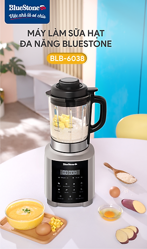 Máy Xay Nấu Sữa Hạt Đa Năng BlueStone BLB-6038 - Công suất 1000W - 7 chương trình nấu - Hàng chính hãng 