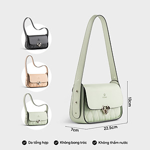 Túi Yuumy ( Thời trang nữ hình chữ nhật khóa cài kim loại size 23 - Túi đeo vai da Seasand YN234 )