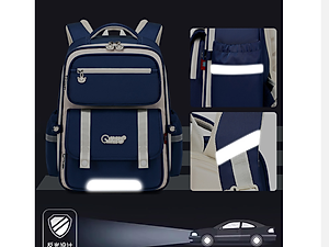 Balo học sinh cấp 1 và 2 siêu nhẹ chống gù chống nước cao cấp phong cách châu âu