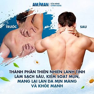 Sữa tắm gội nam hương nước hoa 5 in 1 AM-MAN AM FANTASTIC 365ml