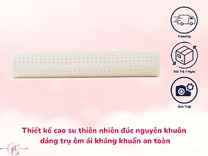Gối Ôm Cao Su Thiên Nhiên Diamond - Nâng Đỡ Êm Ái Gác Ôm Thoải Mái