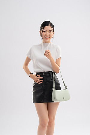 Túi Yuumy ( Thời trang nữ kiểu dáng basic size 24 - Túi đeo vai da Seasand YN228 )
