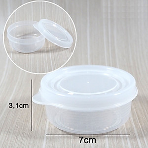 Bộ 04 hộp chia thức ăn dặm cho bé Nakaya 70ml nhựa PP cao cấp an toàn cho bé - made in Japan