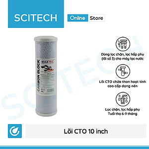 Bộ lõi số 1,2,3 10 inch (Lõi PP-UDF-CTO) - Dùng cho máy lọc nước RO, bộ lọc thô - Hàng chính hãng