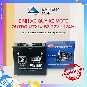 Bình ắc quy xe moto OUTDO UTX14 (12V - 12AH)