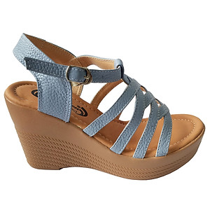 Giày Sandal Nữ Đế Xuồng BIGGBEN Da Bò Thật SDX20