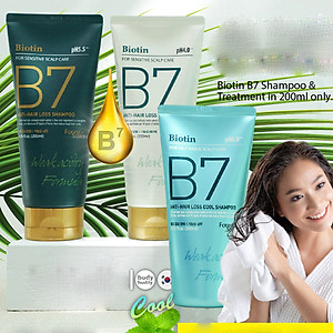 Dầu gội xả thảo dược thiên nhiên Biotin B7 Anti Hair Loss Shampoo cân bằng độ PH 5.5 Hàn Quốc