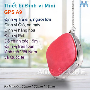 Th.iết bị Định vị GPS A9 mini Thiết kế Nhỏ gọn Theo dõi Hàng hóa, Trẻ em, Người già, Xe hơi, Thú cưng Hàng nhập khẩu