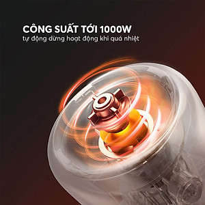 Máy xay cầm tay Elmich BLE-8666, công suất 1000W, thiết kế cầm tay dễ sử dụng, lưỡi dao bằng thép không gỉ siêu bền, đảm bảo an toàn tuyệt đối cho sức khỏe  - Hàng chính hãng