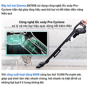 Máy Hút Bụi Deerma Cầm Tay 2 trong 1 DX700S - Hàng chính hãng