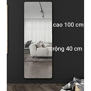 GƯƠNG DÁN TƯỜNG TOÀN THÂN 110x40cm – Gương Mềm Không Vỡ, Dán Tường Siêu Dính Decor Phòng Ngủ - HÀNG CHÍNH HÃNG MINIIN