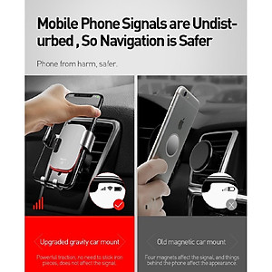 Giá Đỡ Điện Thoại Baseus Gắn Lỗ Điều Hòa Xe Hơi - Hàng Chính Hãng