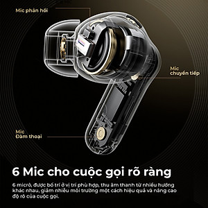 Tai nghe True Wireless SoundPEATS Capsule 3 Pro+ Loa kép xMEMS LDAC Bluetooth 5.3 - Hàng Chính Hãng