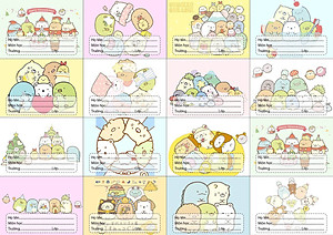 Nhãn vở set 80 nhãn vở hình cute . dễ thương đáng yêu