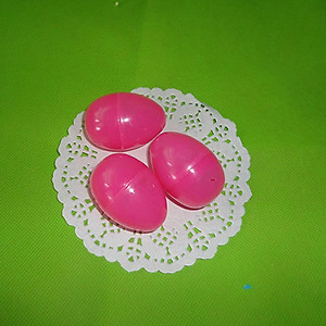 Trứng Phục Sinh Bằng Nhựa Đầy Màu Sắc (6CM)(12 Cái)