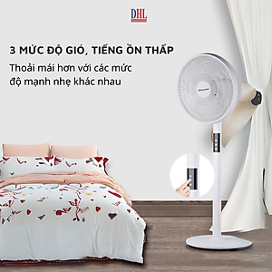 Quạt đứng điện tử có điều khiễn từ xa, hẹn giờ Mitomo FCE-60AEV, công suất 60W, động cơ dây đồng - Bảo hành 2 năm hàng chính hãng