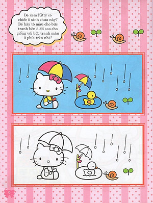 Sách Hello Kitty - Rèn Luyện Khả Năng Quan Sát (Tô Màu)