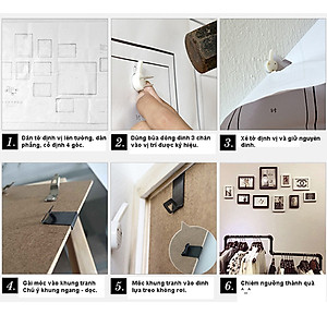 Khung Ảnh Treo Tường Trang Trí Quán Cafe (Cà Phê) Phong Cách Trắng Đen, Vintage Tặng Kèm bộ ảnh như hình mẫu, đinh treo tranh và sơ đồ treo - PGC289