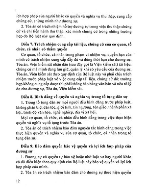Sách Bộ Luật Tố Tụng Dân Sự Của Nước Cộng Hòa Xã Hội Chủ Nghĩa Việt Nam (2016)