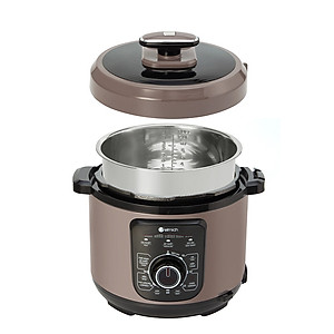 Nồi áp suất cơ Elmich 5L PCE-8792, công suất lớn 1000W, dung tích 5L, tuyệt đối an toàn với van xả tự động được thiết kế trên nắp nồi, bảo hành 24 tháng, đổi trả 12 tháng - Hàng chính hãng