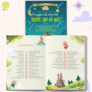 Sách song ngữ – Truyện kể cho bé trước giờ đi ngủ – Quyển 1 – Cùng con phát triển IQ, EQ và làm quen với tiếng Anh kèm File Audio