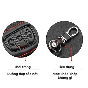 Bao da chìa khóa dành cho xe Chevrolet Cruze, Spark- kèm cả móc chìa