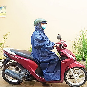 Áo Mưa Kín Hông Không Xẻ Tà, Áo Mưa Bít Vải Dù Cao Cấp Siêu Dày,  Màu Sắc Cá Tính Cho Nam Và Nữ