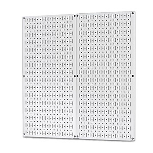 Bộ 2 Bảng treo dụng cụ Pegboard kim loại đứng 80×40cm - Chất liệu kim loại sơn tĩnh điện - Giúp lưu trữ dụng cụ trực quan, dễ tìm kiếm