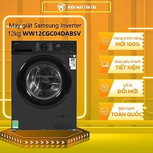 Máy giặt Samsung Inverter 12 kg WW12CGC04DABSV - HÀNG CHÍNH HÃNG - CHỈ GIAO HCM