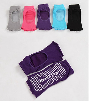 VỚ TẬP YOGA HỞ NGÓN ĐÍNH HẠT CHỐNG TRƯỢT ( Màu ngẫu nhiên) - HENRYSA