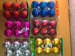 Quả châu treo cây thông noel - Châu mờ đẹp lung linh, có nhiều size để lựa chọn