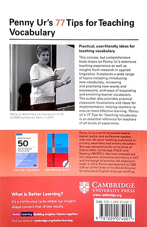 Penny Ur's 77 Tips For Teaching Vocabulary