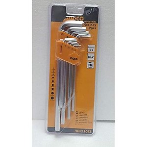 Bộ 9 chìa lục giác đầu bằng INGCO HHK11092