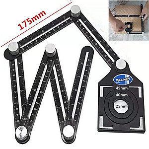 Thước đo 6 góc gấp lỗ định vị đa năng Milliken
