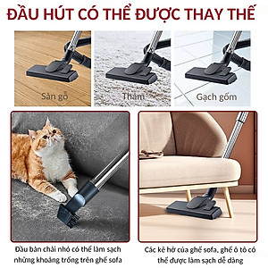 Máy hút bụi cầm tay SOKANY SK-13004, hút bụi gia đình công suất CAO 3600W, lực hút mạnh 30000PA hút sạch mọi bụi bẩn - HÀNG CHÍNH HÃNG