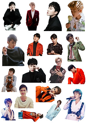 Ảnh sticker JACK PHƯƠNG TUẤN J97 combo 50 cái 