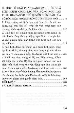 Công Tác Vận Động Ngư Dân Tham Gia Bảo Vệ CQ Biển, Đảo Của Bộ Đội Biên Phòng Trong Tình Hình Mới (Sách Chuyên Khảo)